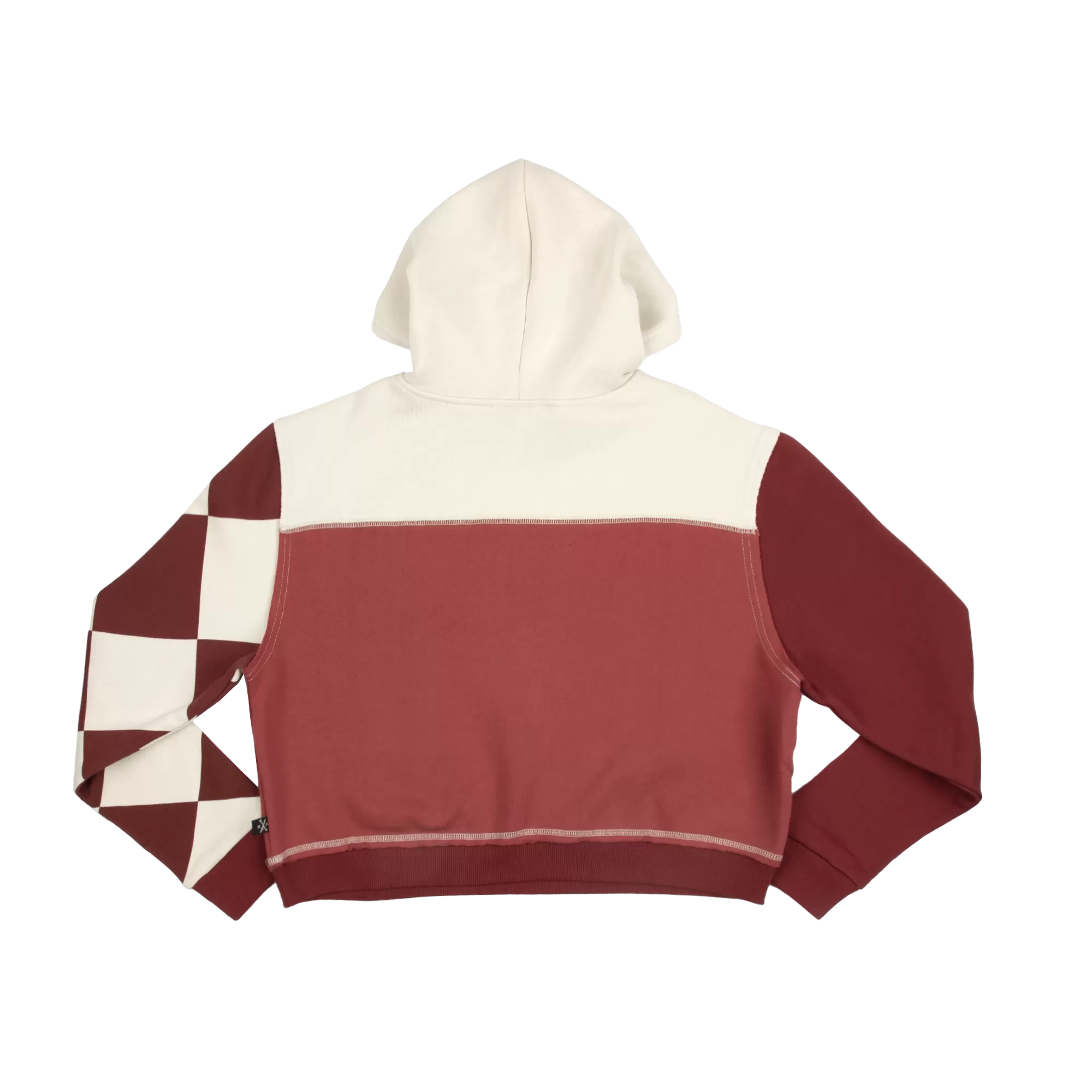 Mad Love Color Block Cropped Hoodie