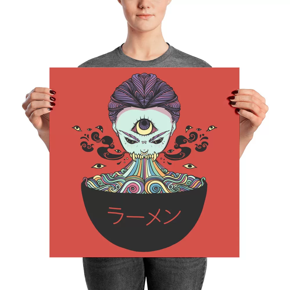 Magic Rainbow Ramen Art Print Poster