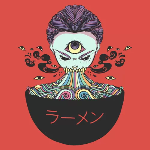 Magic Rainbow Ramen Art Print Poster