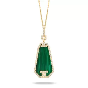 Malachite & Diamond Necklace