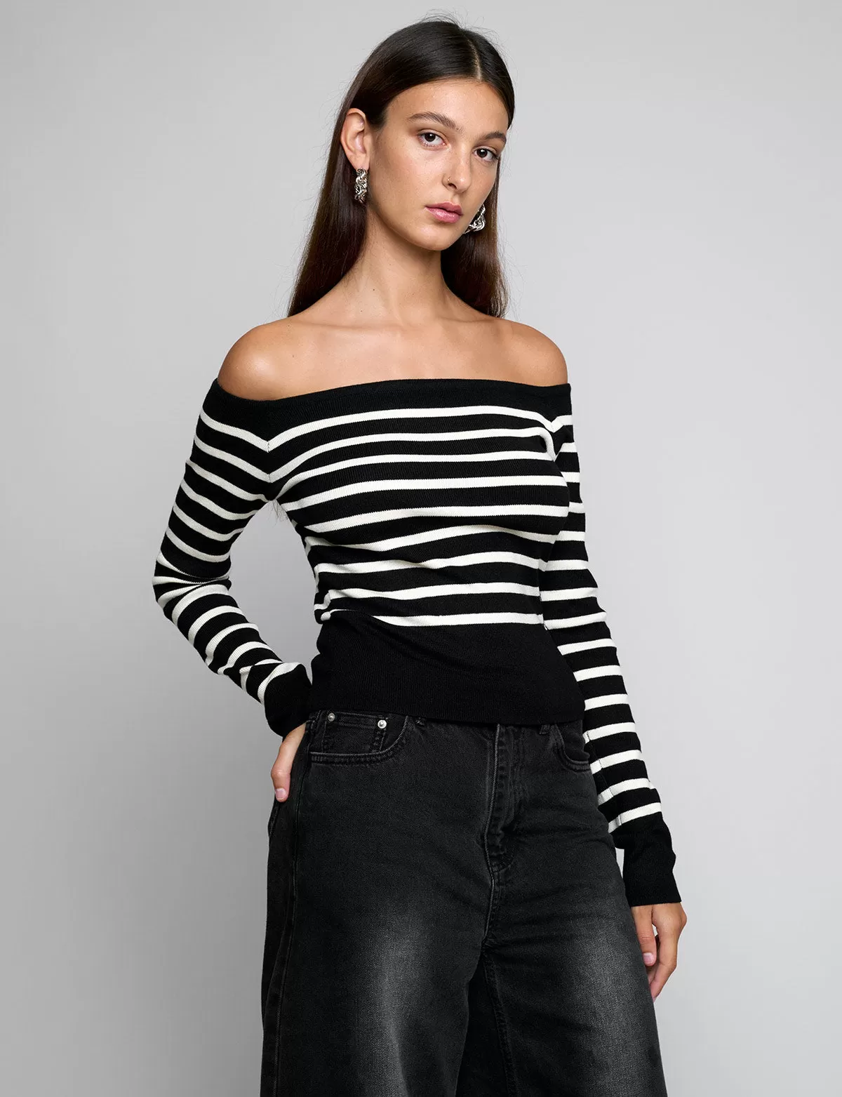 Marcel Stripe Off The Shoulder Top