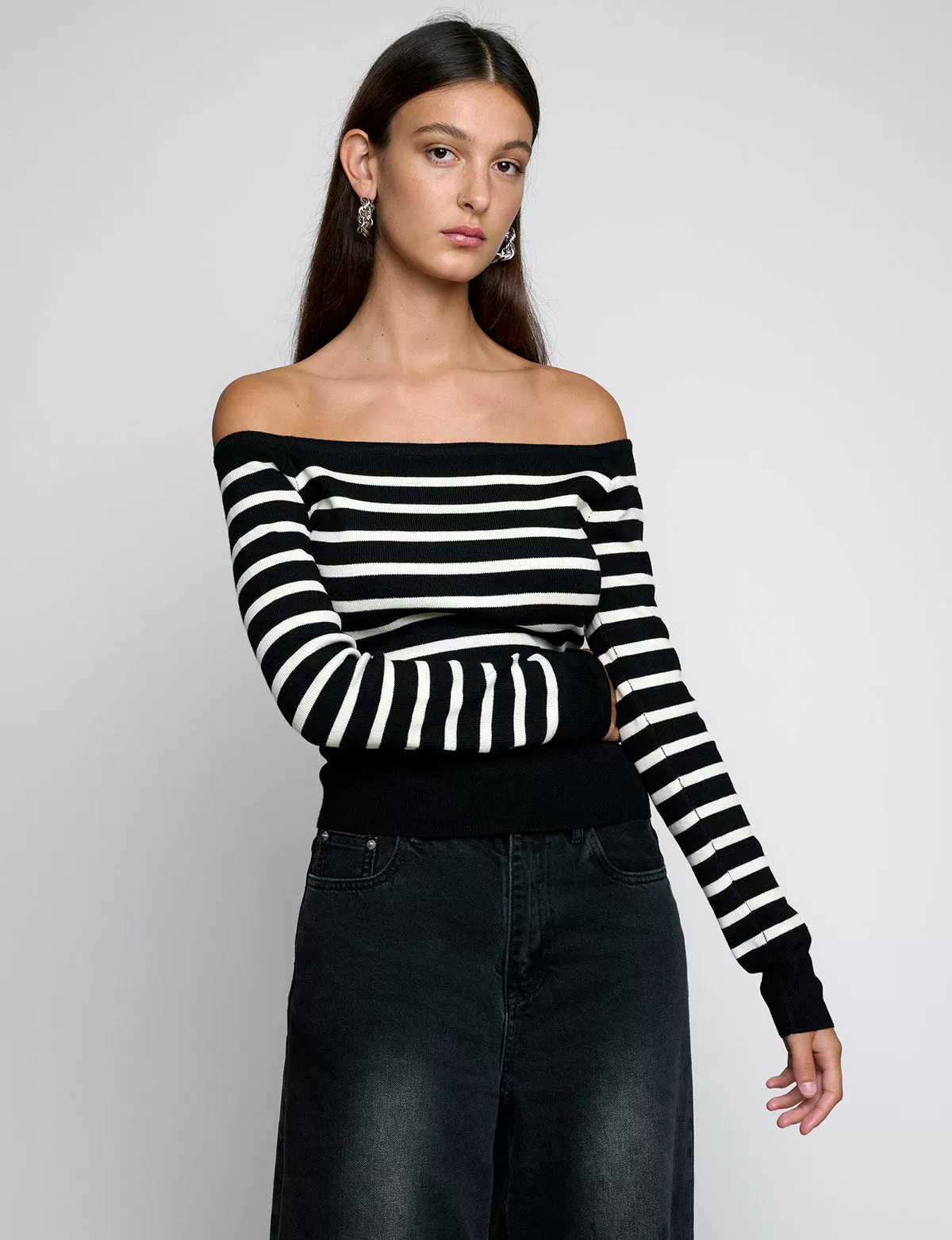 Marcel Stripe Off The Shoulder Top