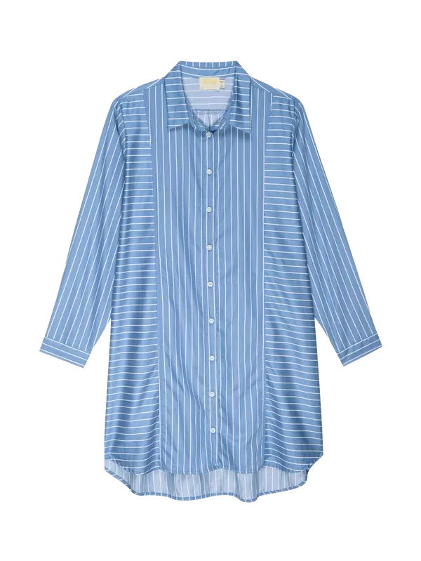 MARNI OVERSIZED BUTTON UP MINI DRESS - NATION