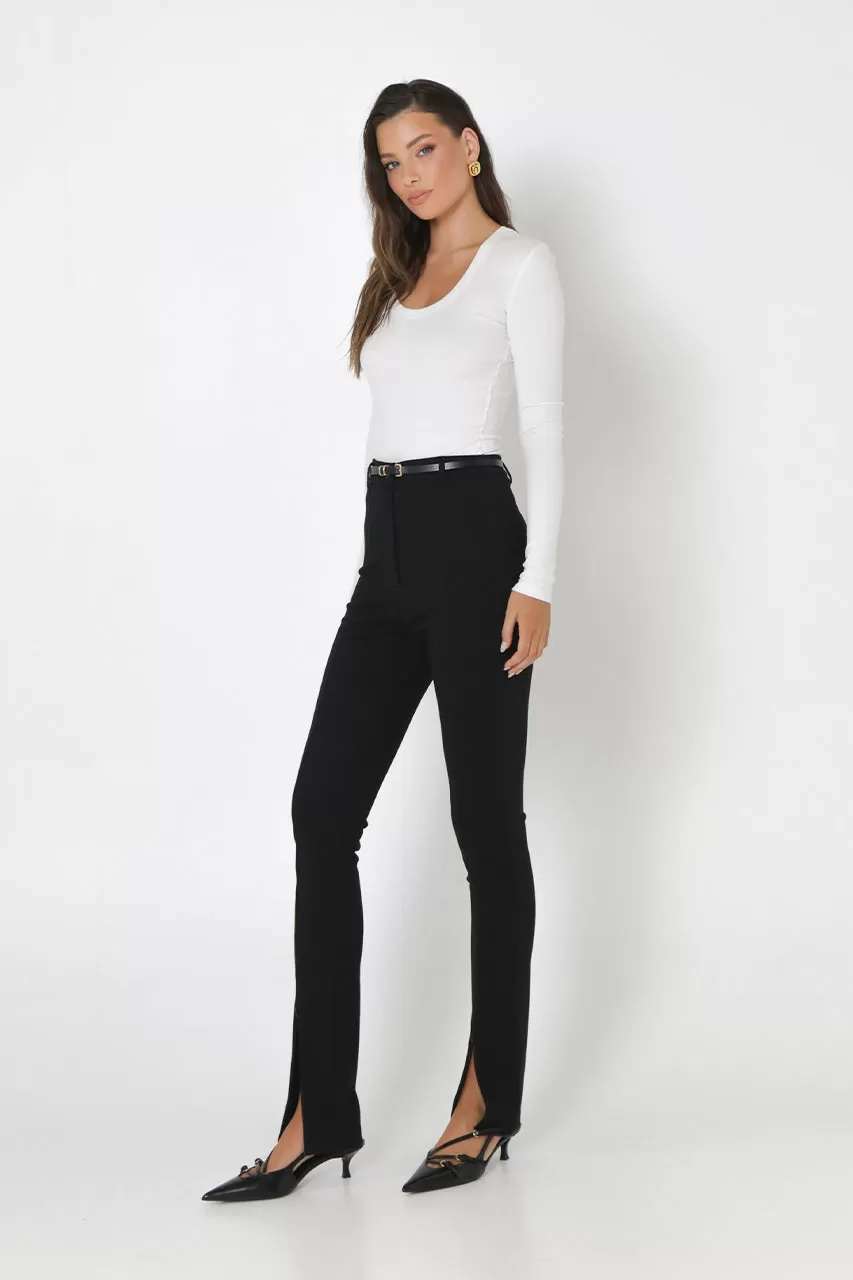 Mason Zip Pants | Black