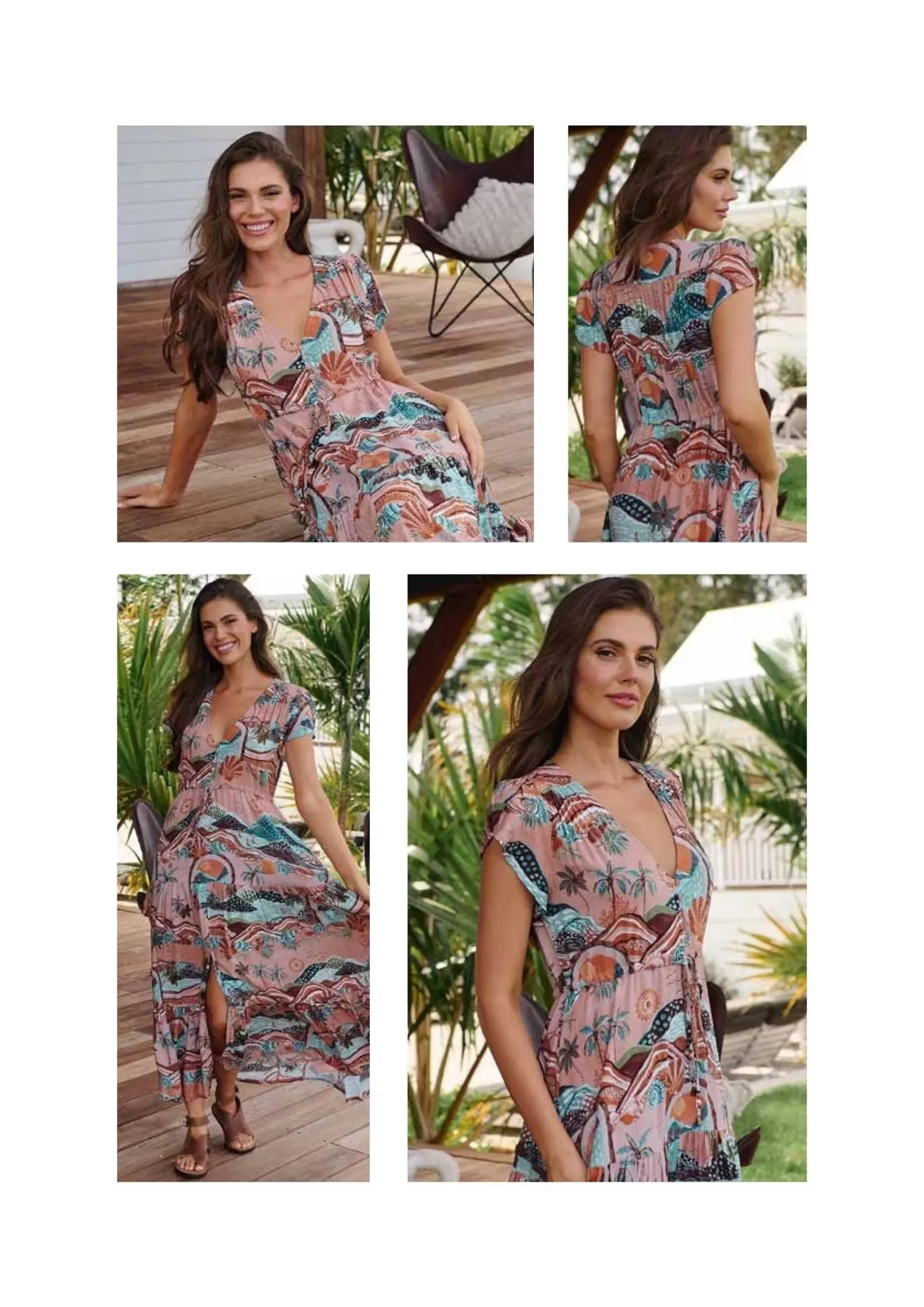 Melissa Maxi Dress - Lakeside Serenity Collection