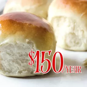 Membership - Sunday Dinner Roll Level - Annual - $150/year