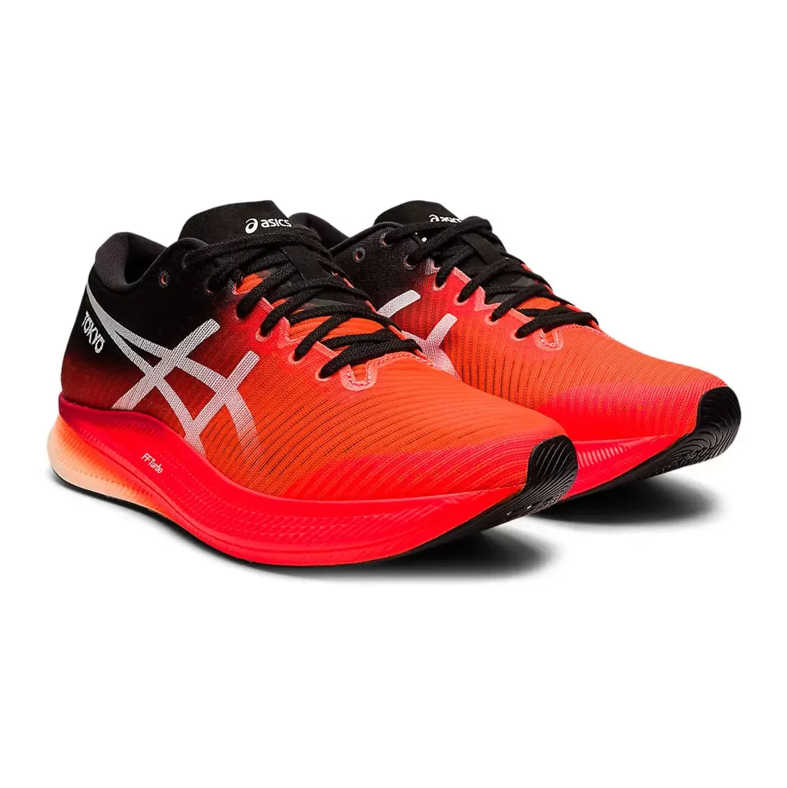 Mens ASICS Metaspeed Edge - Sunrise Red / White