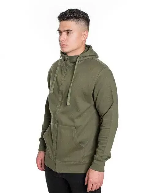 Men's Fleece Hoodie Jacket Olive