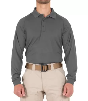 Men's Performance Long Sleeve Polo / Wolf Grey