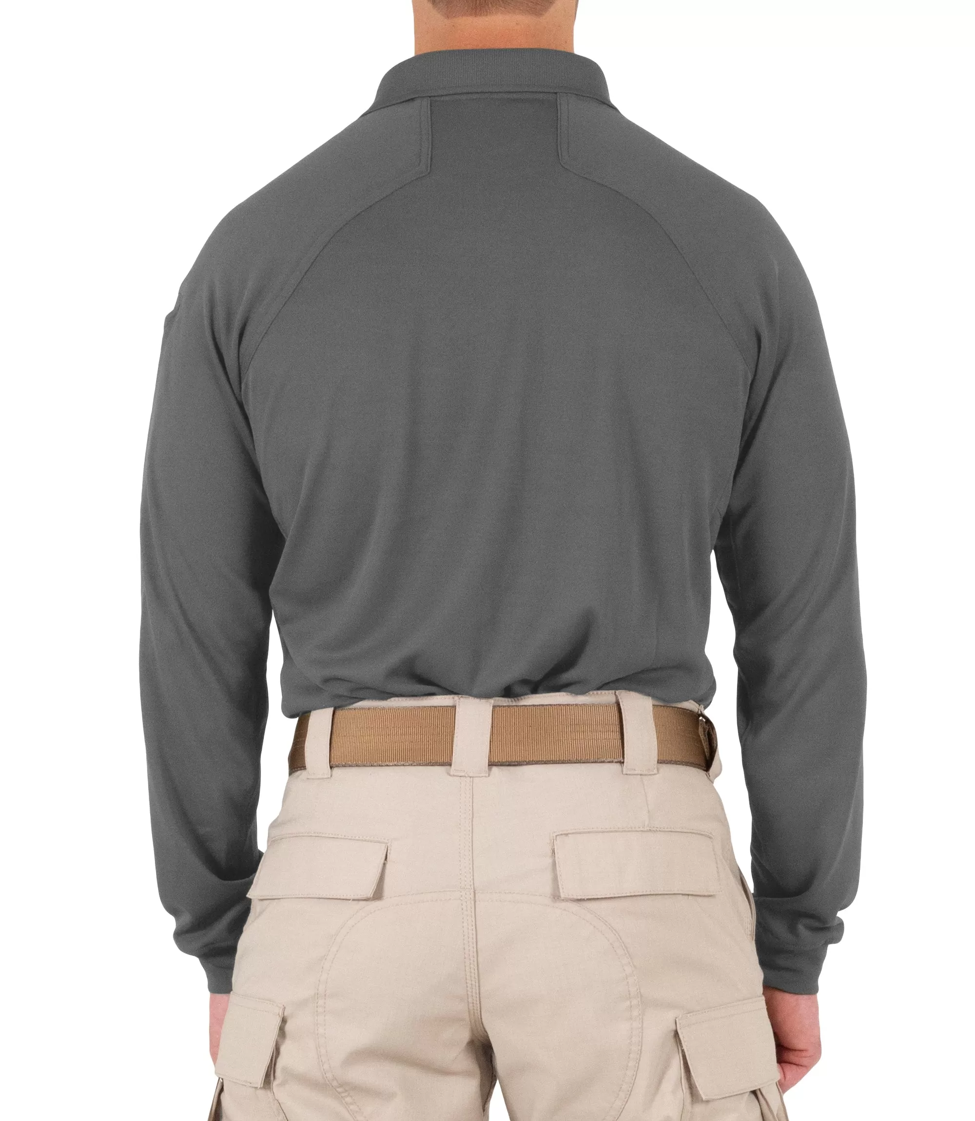 Men's Performance Long Sleeve Polo / Wolf Grey