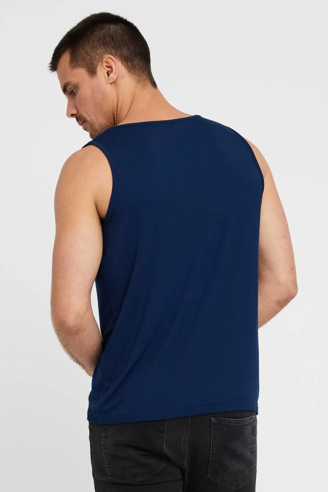 Men's Singlet - Navy