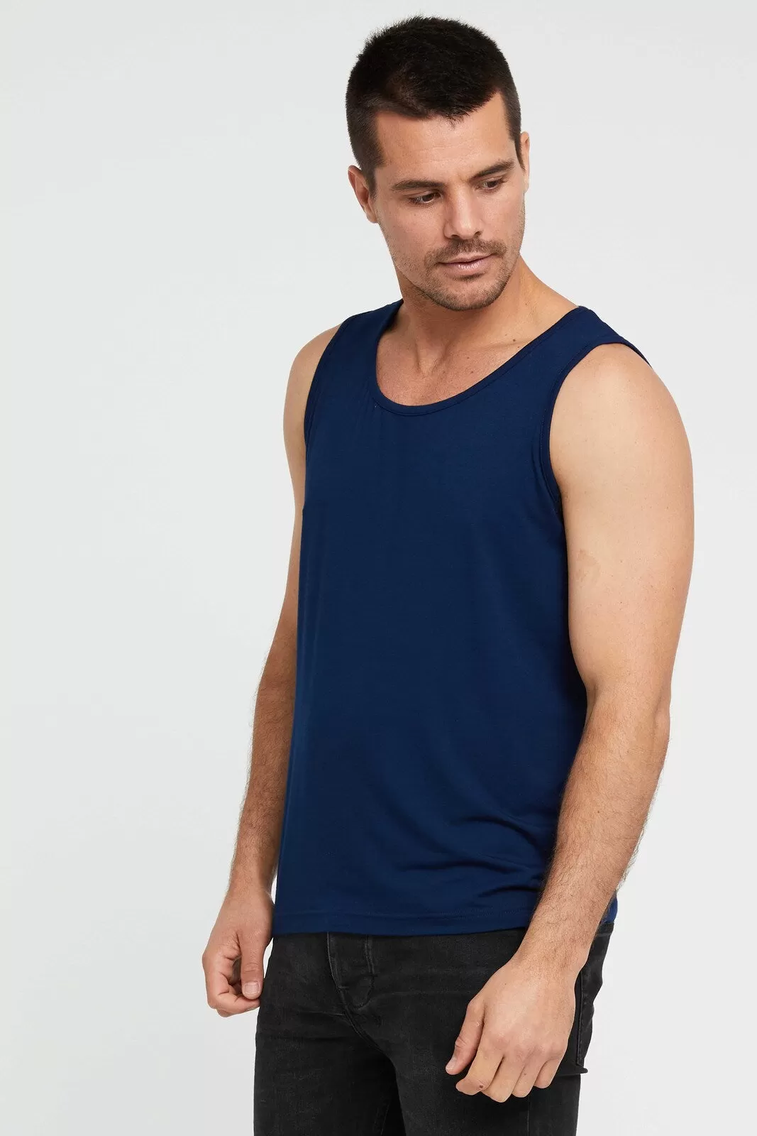 Men's Singlet - Navy