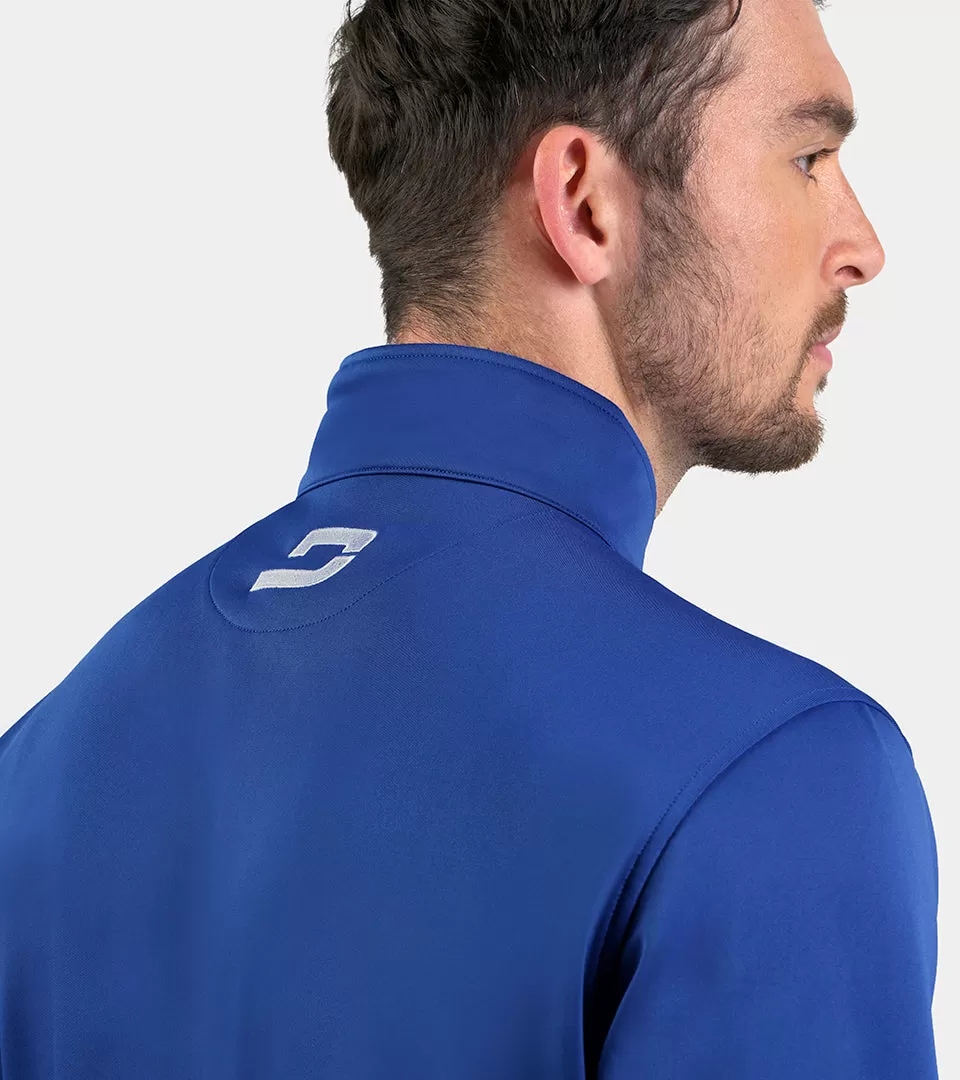 MEN'S ULTRA BLEND GOLF MIDLAYER 1/4 ZIP - BLUE