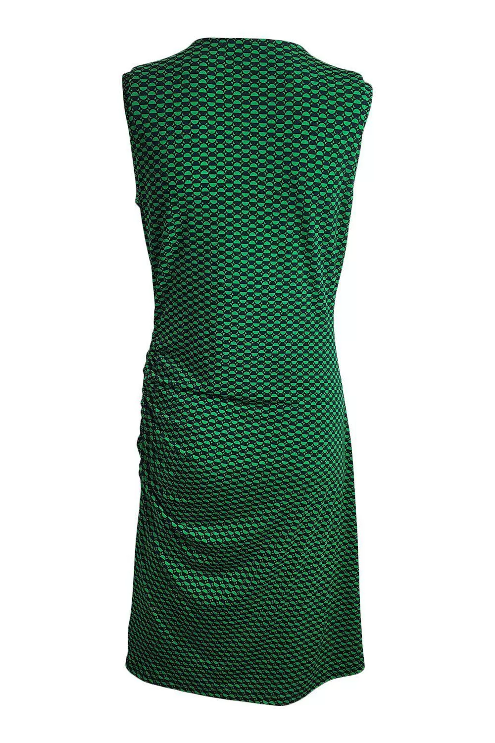 MICHAEL KORS Green Blue Abstract Print Sleeveless Dress (M)