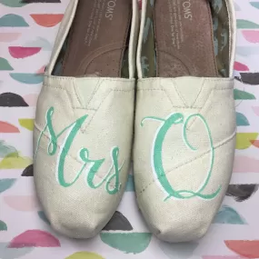 Mrs. Initial Wedding Shoe