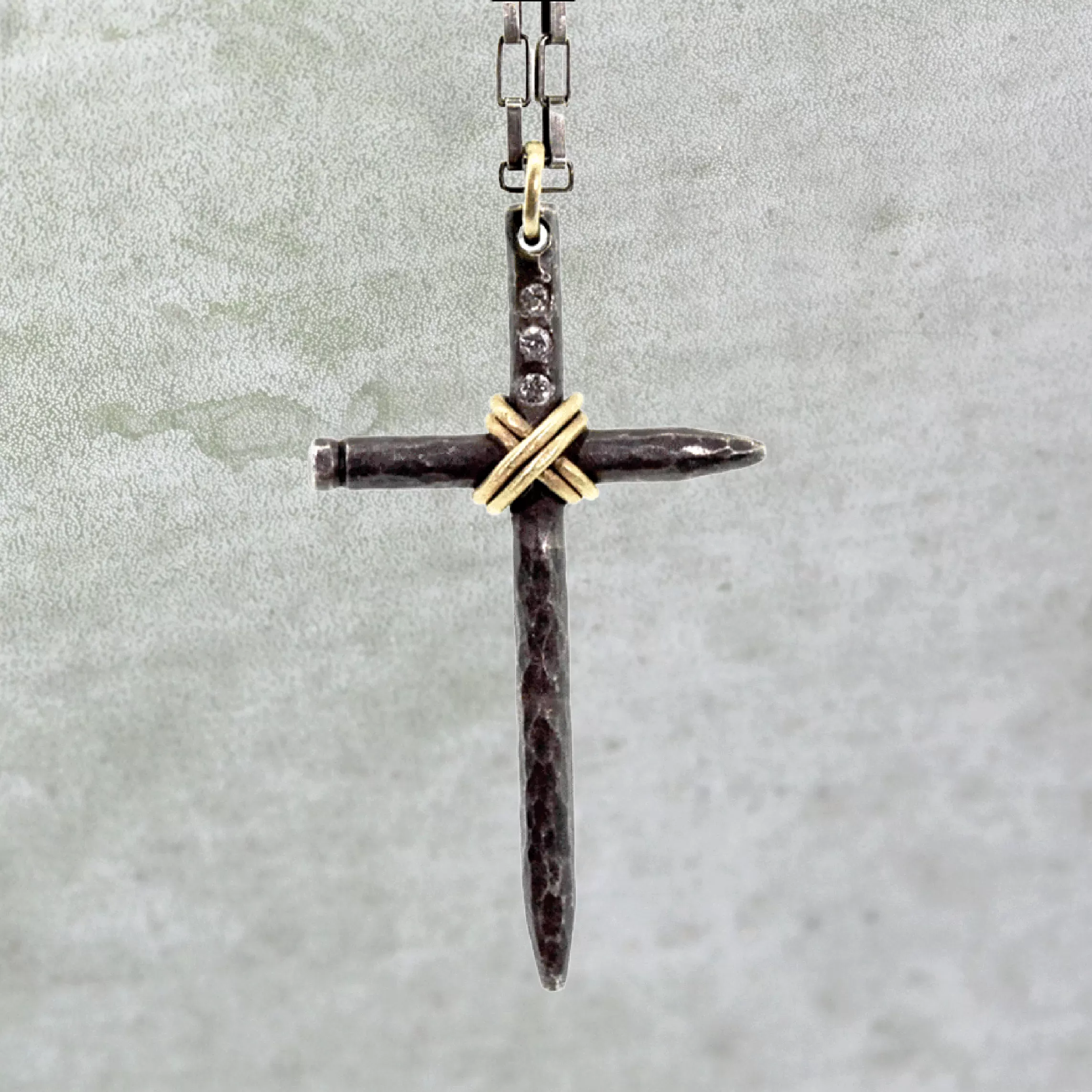 Nail Cross Necklace