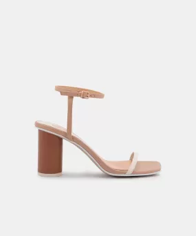 NAOMEY HEELS NUDE MULTI LEATHER - re:vita