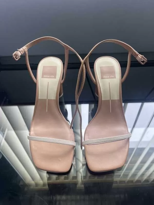 NAOMEY HEELS NUDE MULTI LEATHER - re:vita