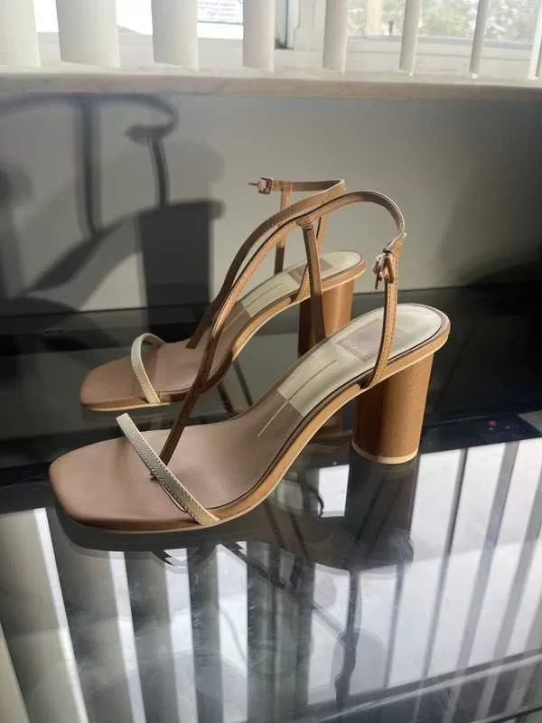 NAOMEY HEELS NUDE MULTI LEATHER - re:vita