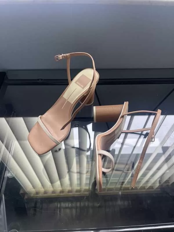 NAOMEY HEELS NUDE MULTI LEATHER - re:vita