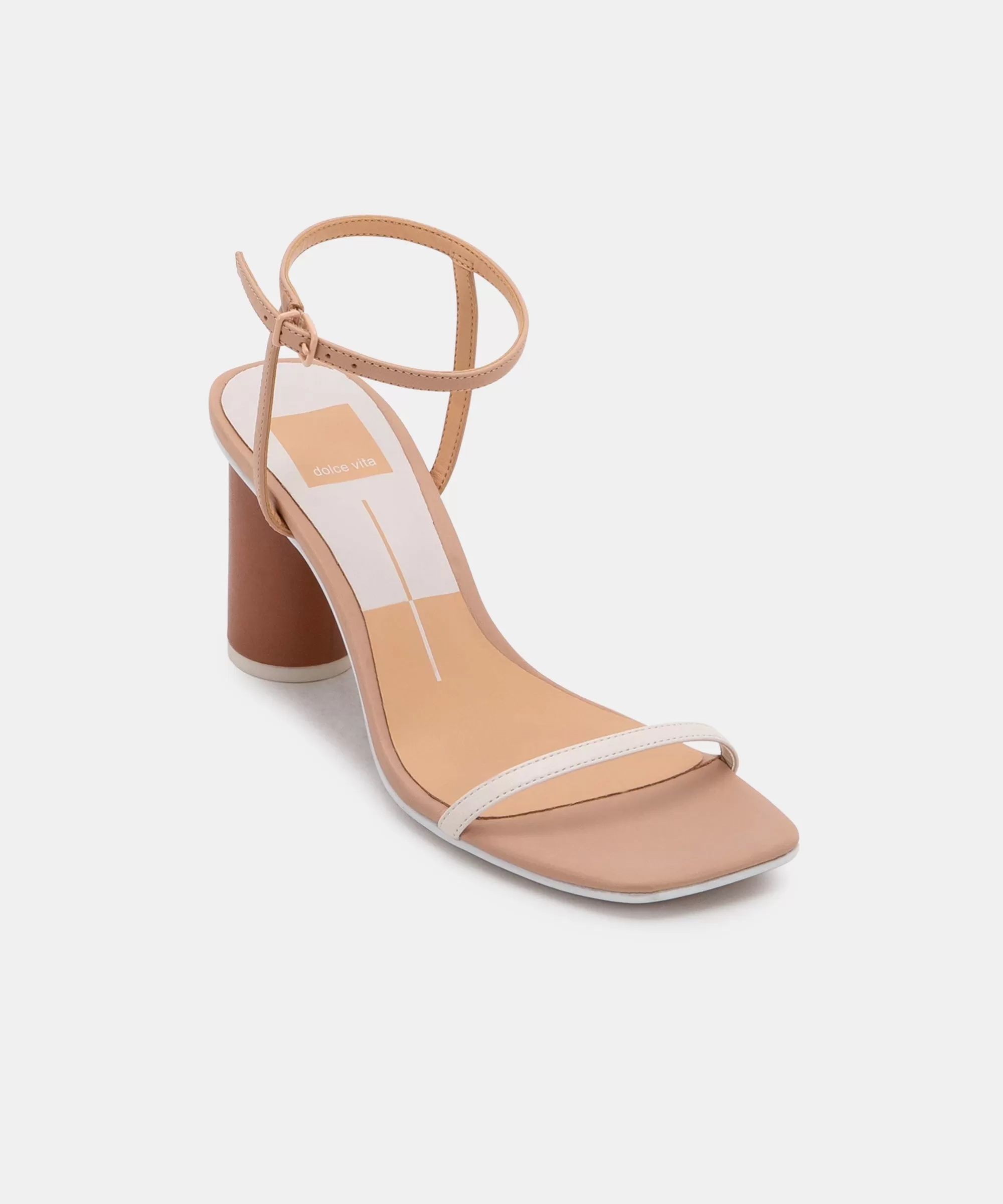 NAOMEY HEELS NUDE MULTI LEATHER - re:vita