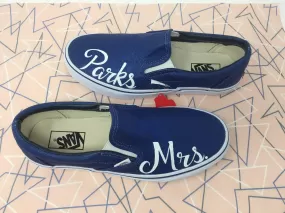 Navy Glitter Wedding Shoes