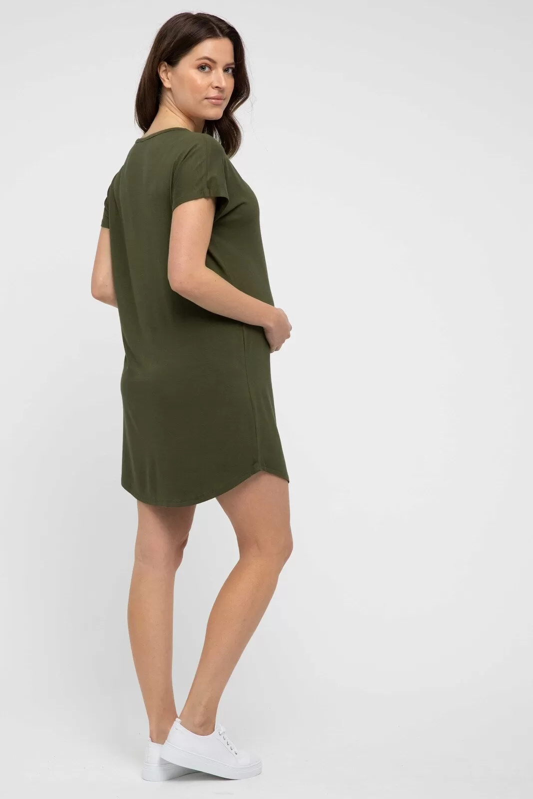 Niah Dress - Dark Olive