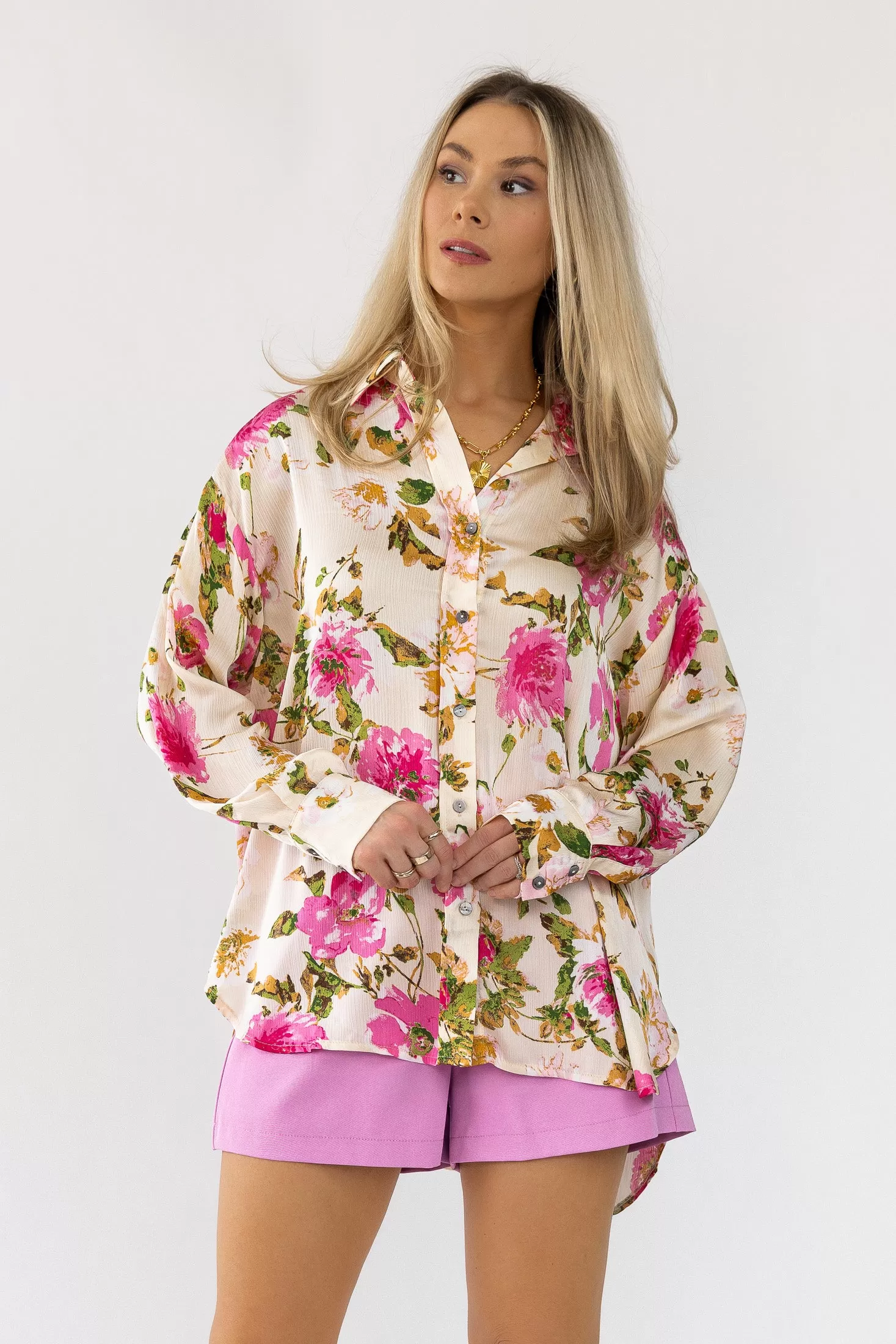 Noella Cream Floral Blouse