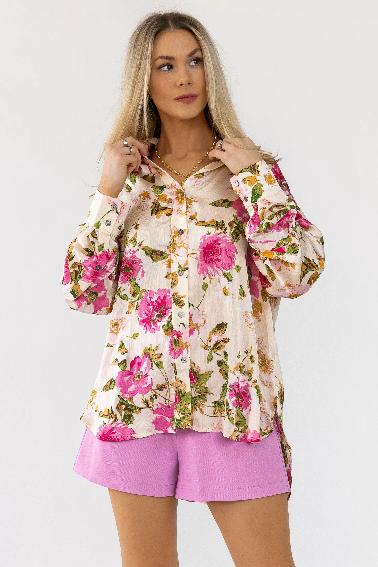 Noella Cream Floral Blouse