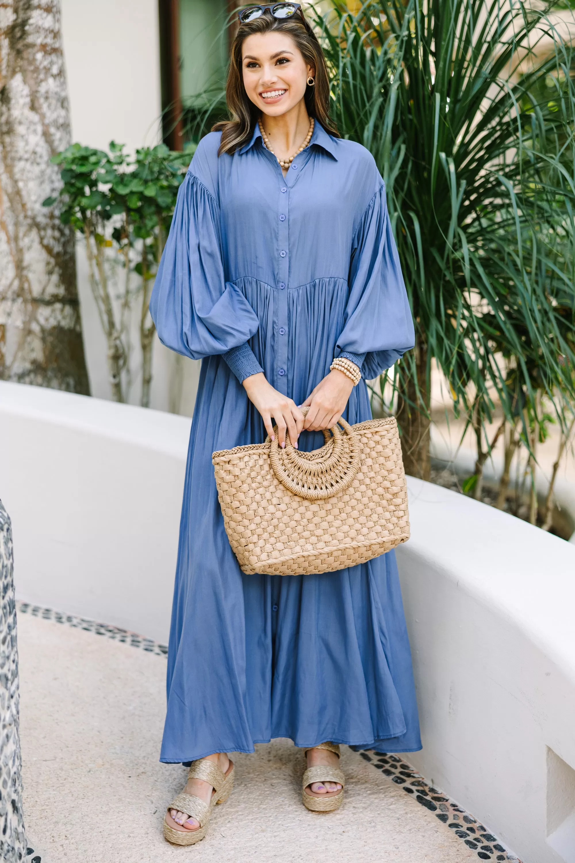 Nothing But The Best Blue Maxi Dress