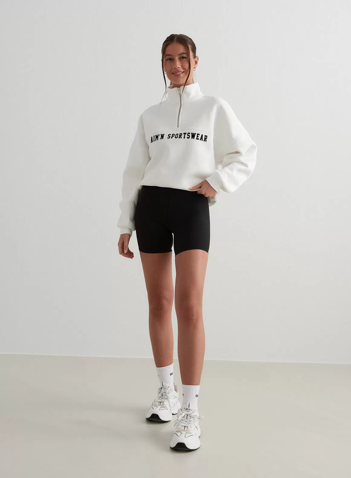 Off-White Varsity Sweat Half Zip