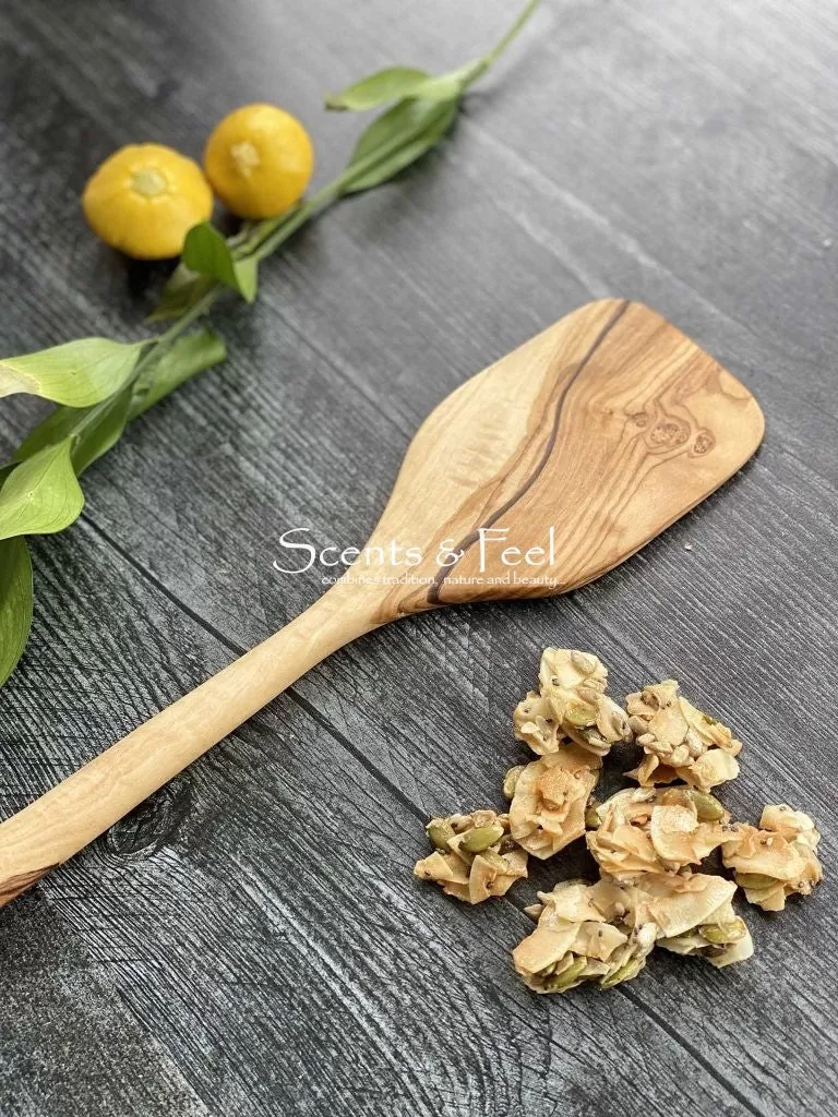 Olive Wood Modern Spatula