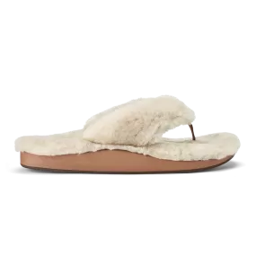 Olukai Women's Kipe'a Heu Shearling Slipper - Tapa