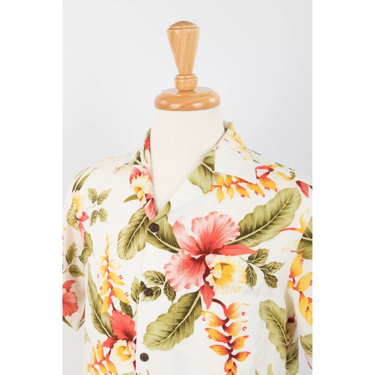 Orchid Floral Print Shirt | White