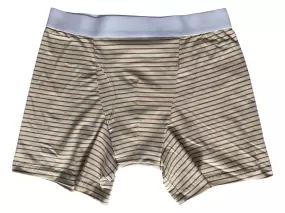 Organic Jersey Boxer-Short in Almond Stripe