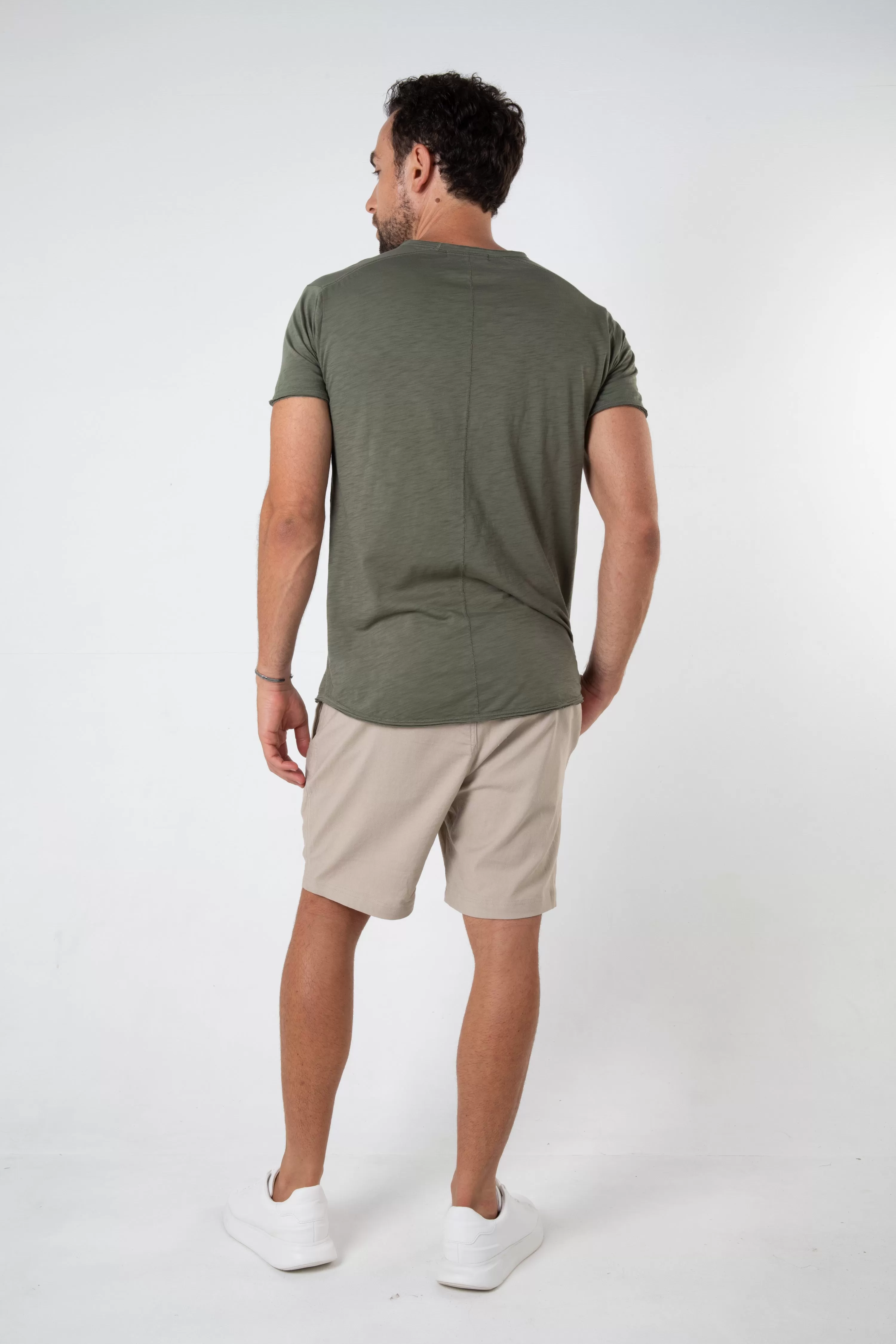 ORTEGA SLUB TEE - KHAKI