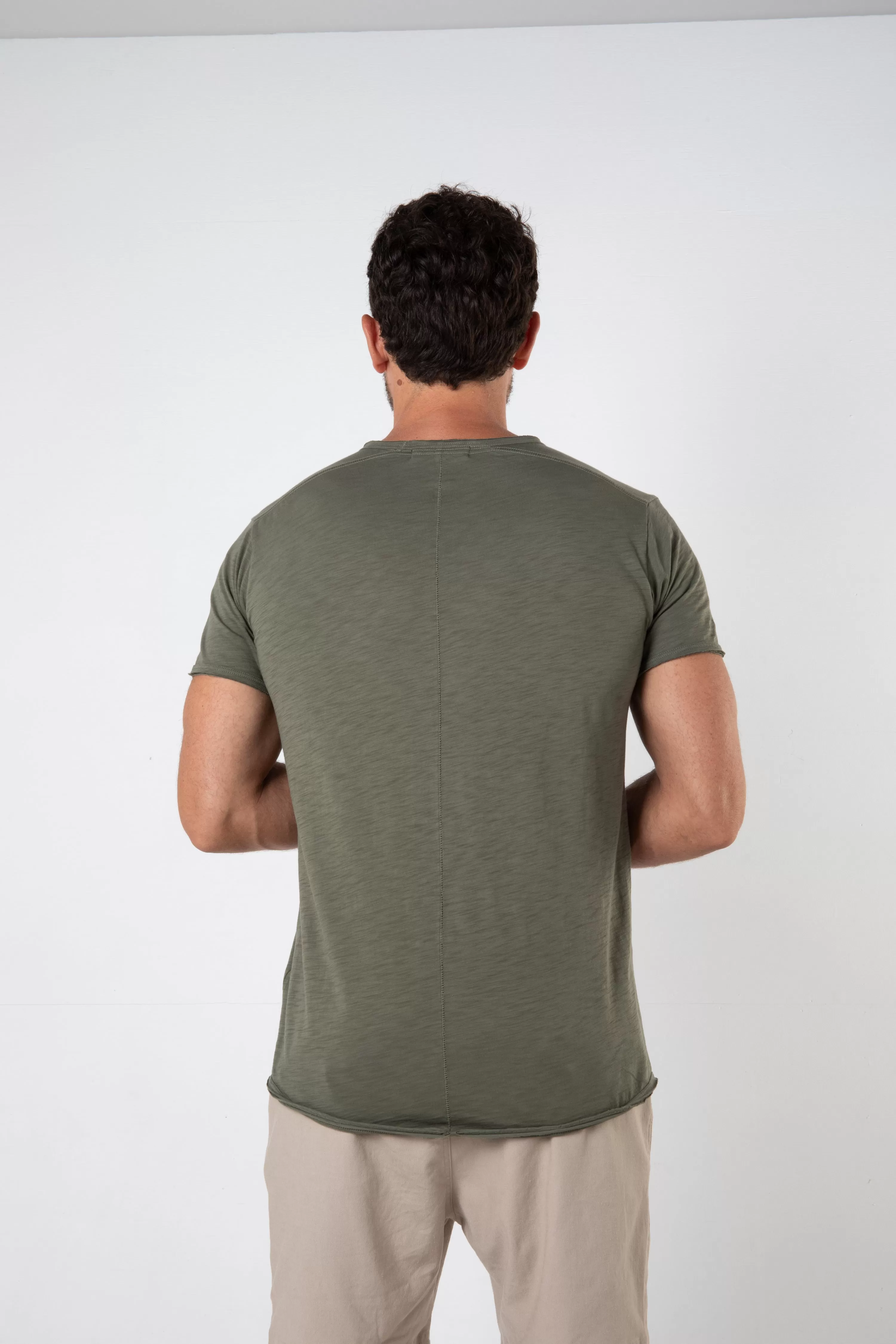 ORTEGA SLUB TEE - KHAKI