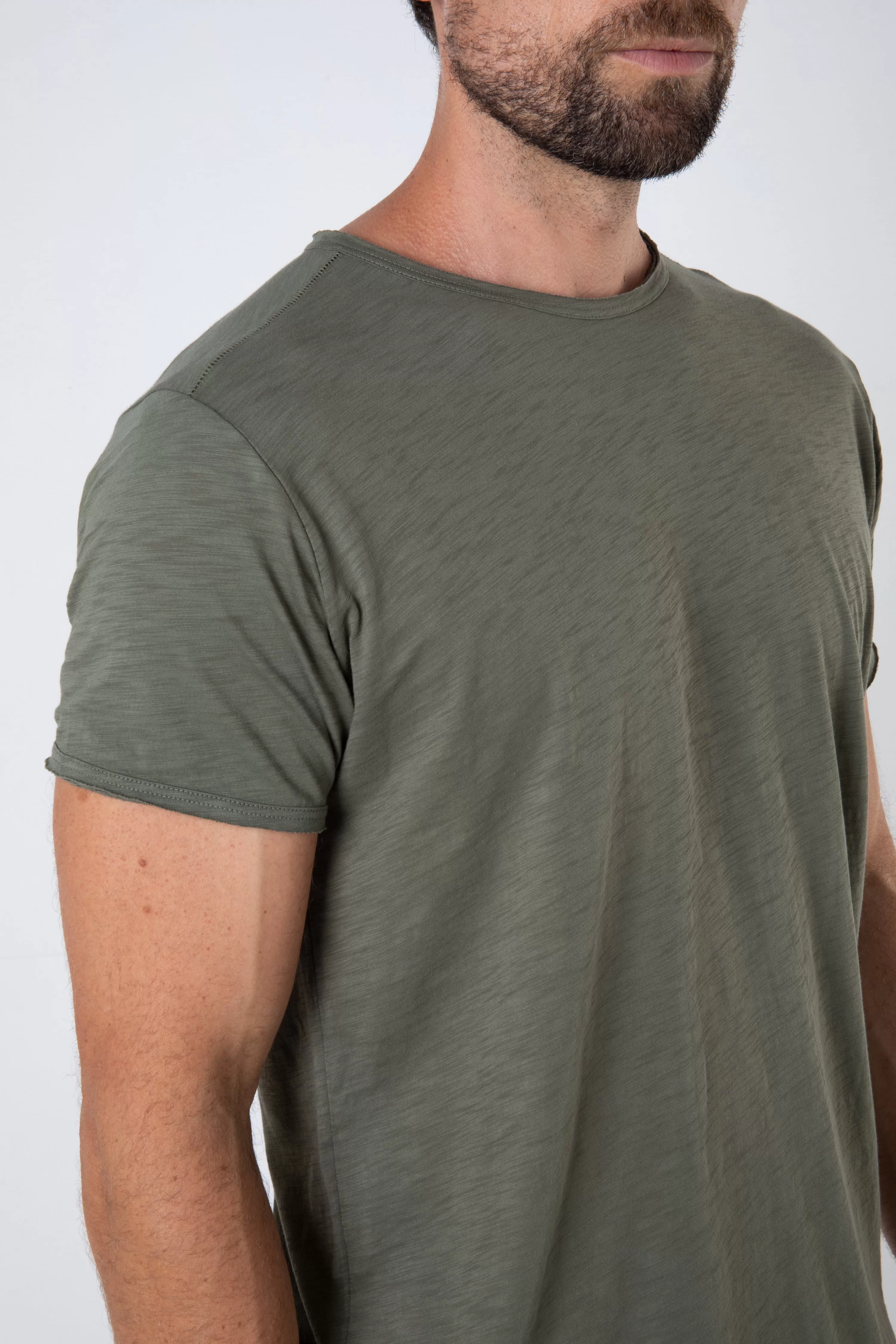 ORTEGA SLUB TEE - KHAKI