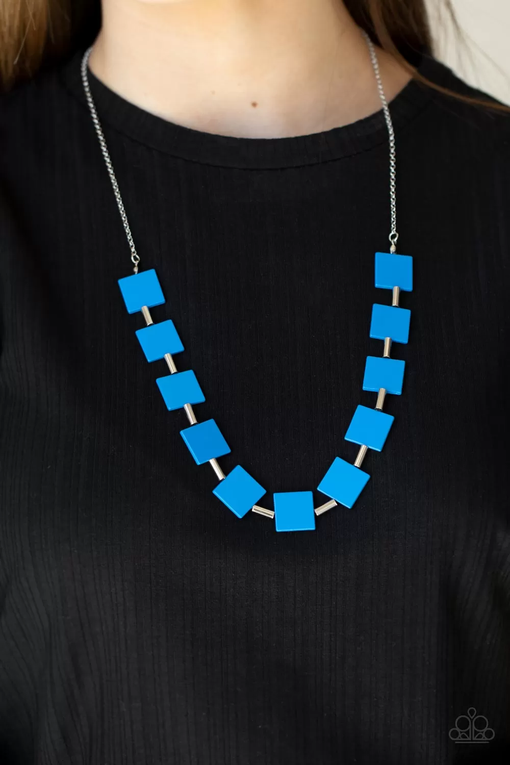 Paparazzi Necklace ~ Hello, Material Girl - Blue