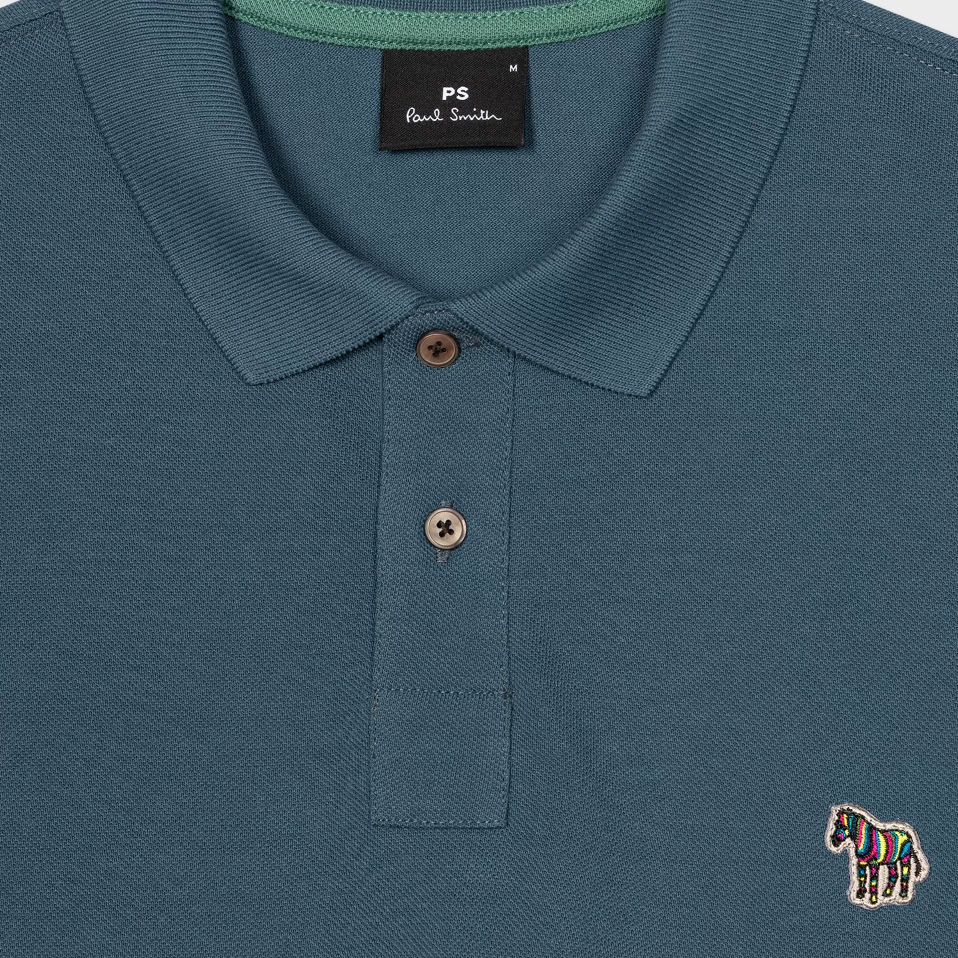 Paul Smith Zebra Polo Shirt Blue