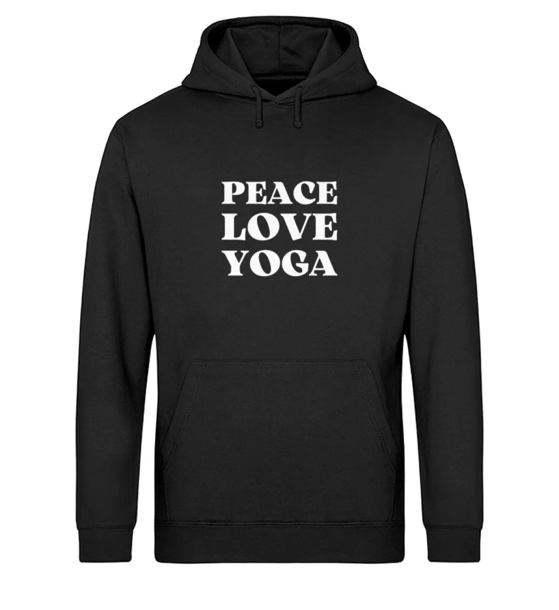 Peace Love Yoga Bio Hoodie Unisex