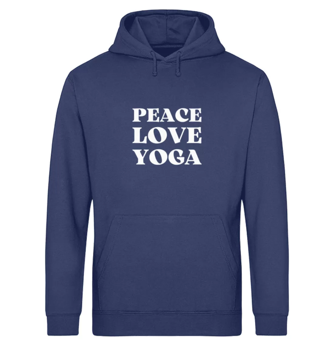 Peace Love Yoga Bio Hoodie Unisex