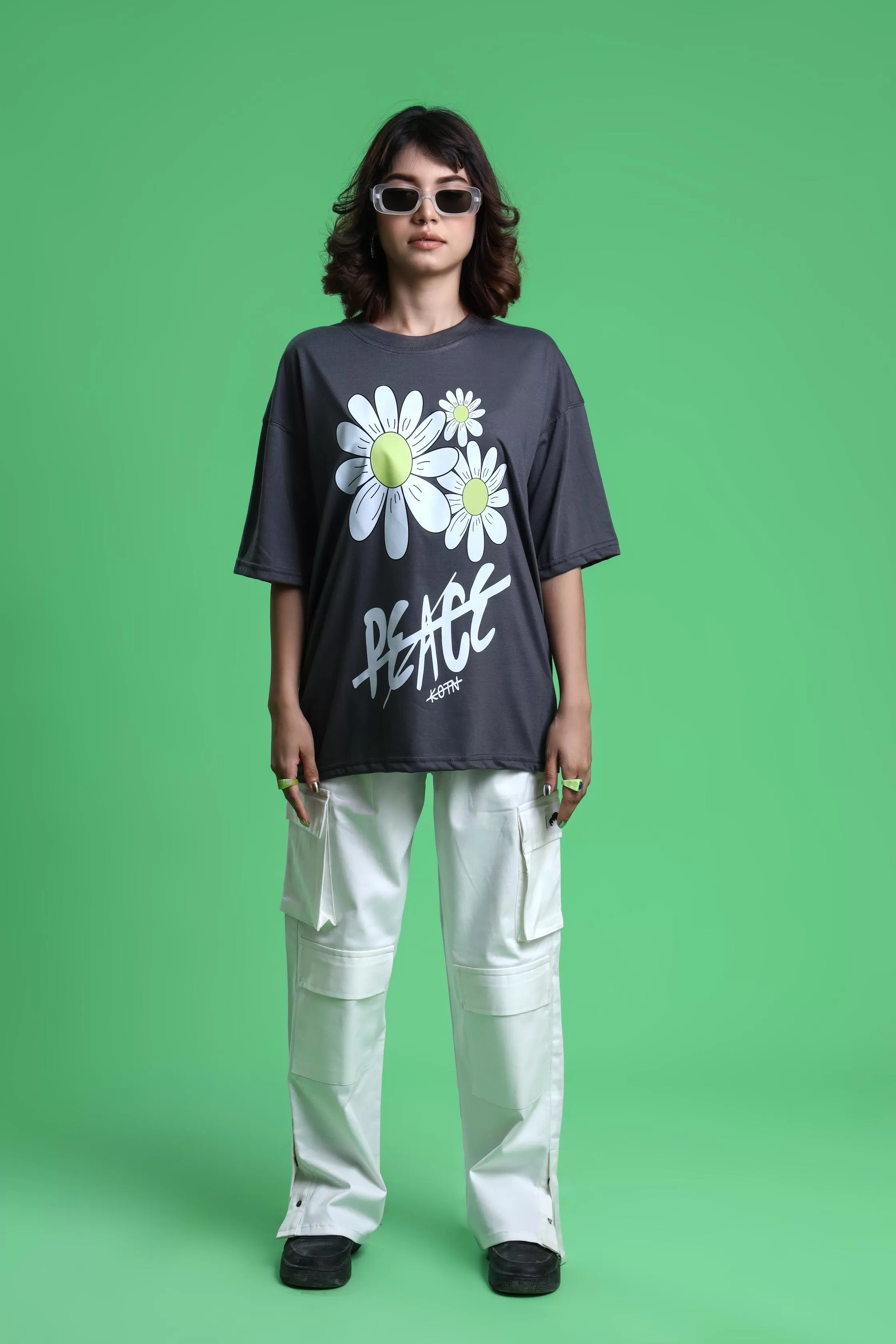 PEACE OVERSIZED T-SHIRT