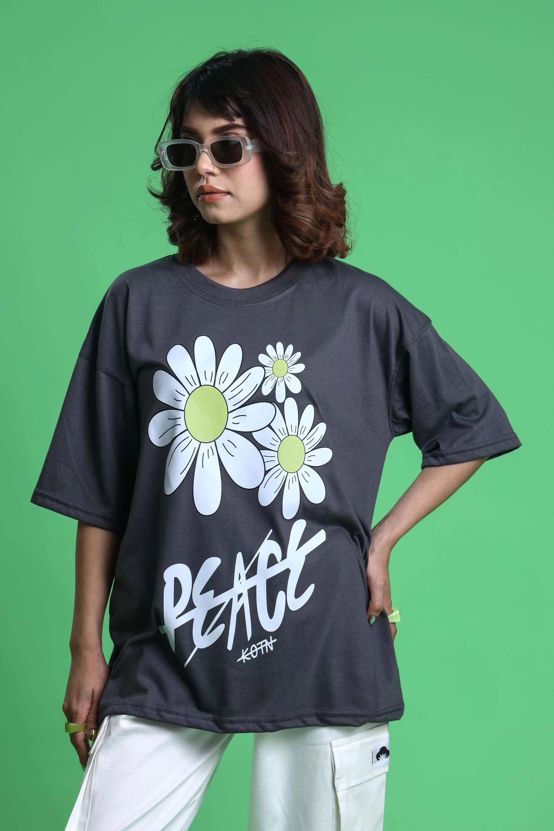 PEACE OVERSIZED T-SHIRT