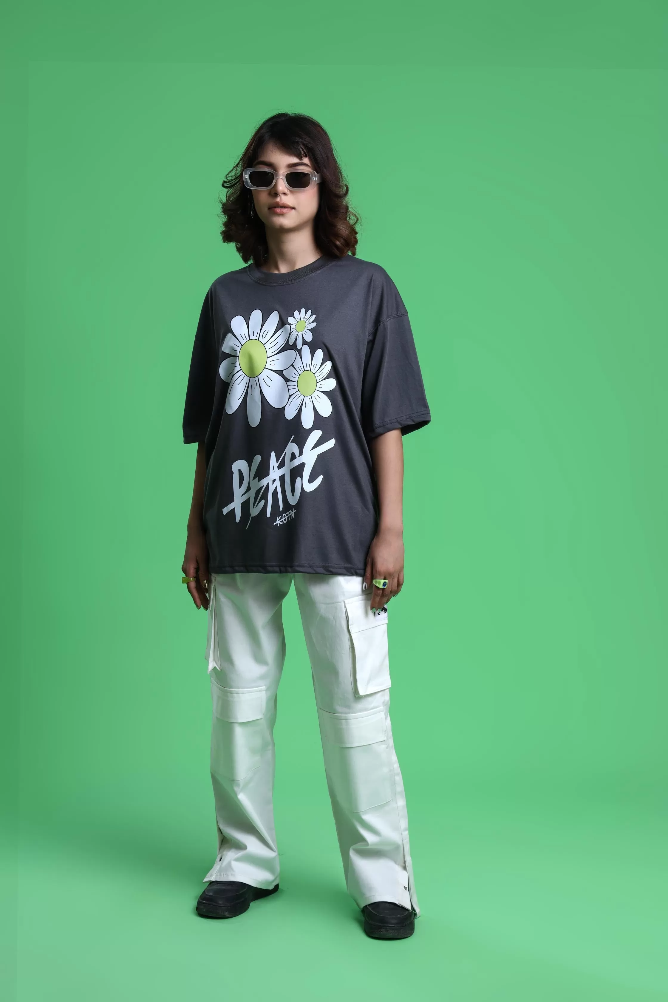 PEACE OVERSIZED T-SHIRT