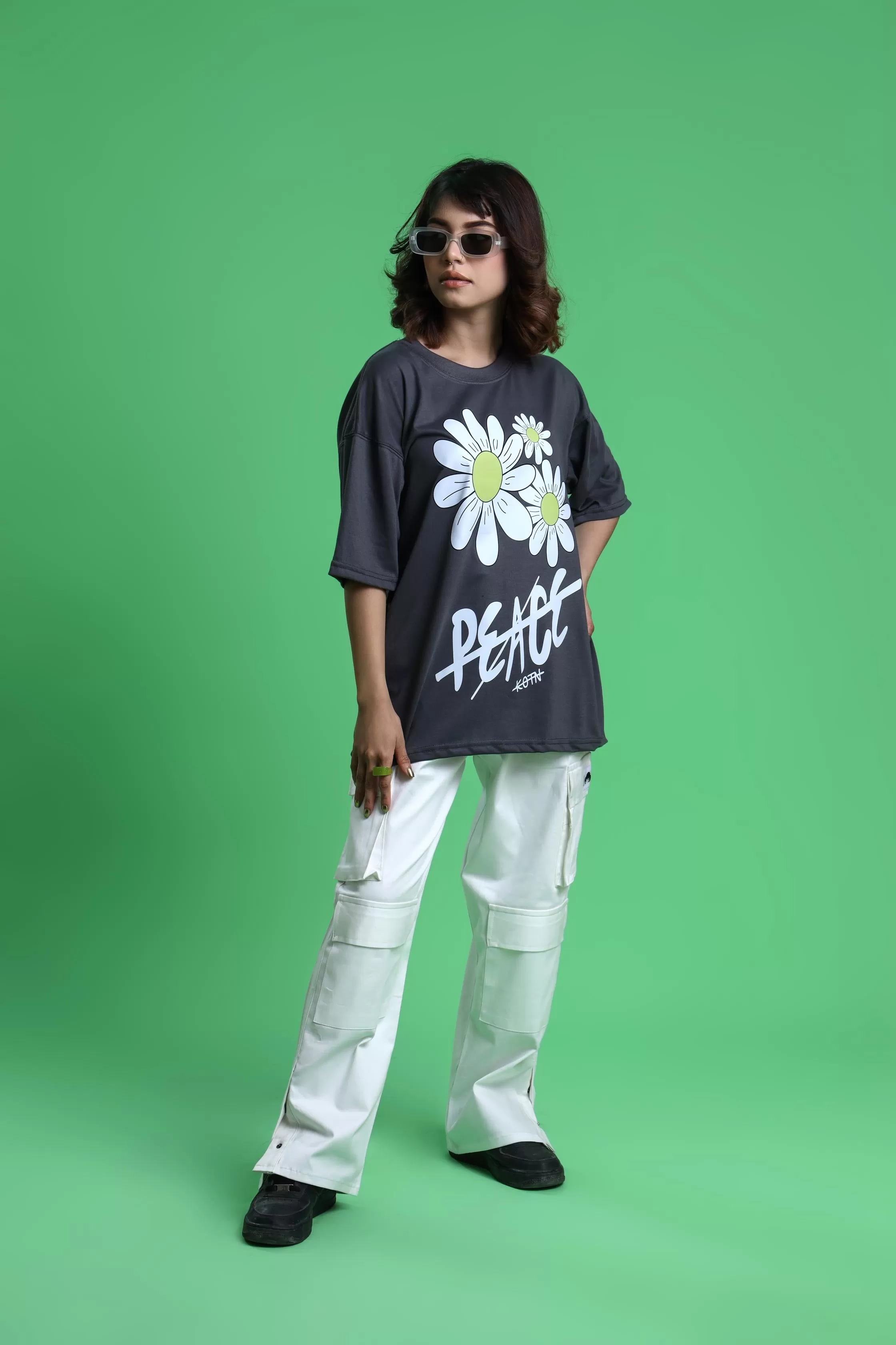 PEACE OVERSIZED T-SHIRT