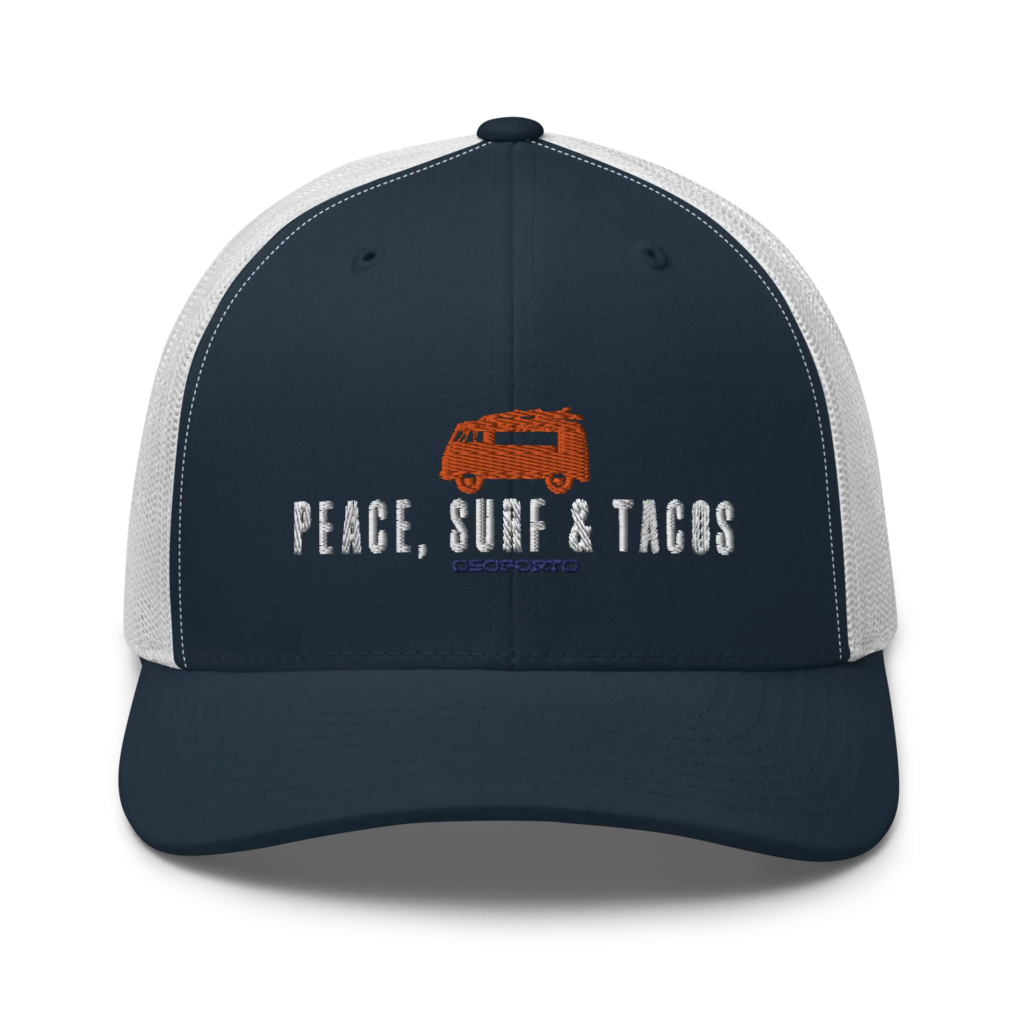 Peace Surf & Tacos Retro Trucker Hat