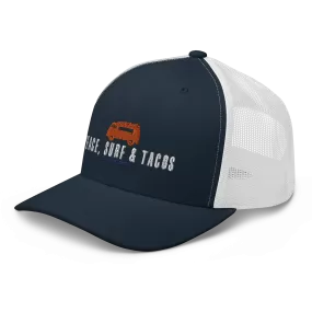 Peace Surf & Tacos Retro Trucker Hat