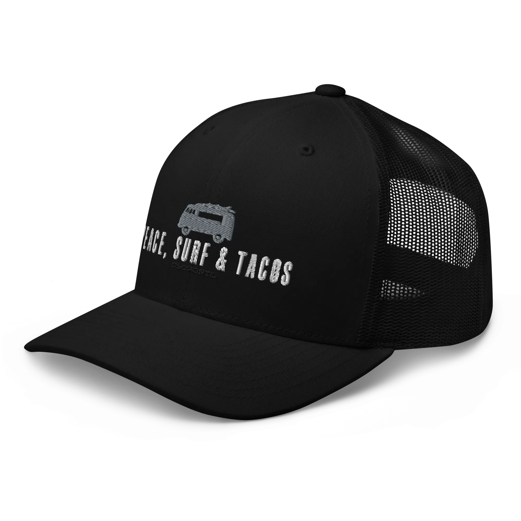 Peace Surf & Tacos Retro Trucker Hat