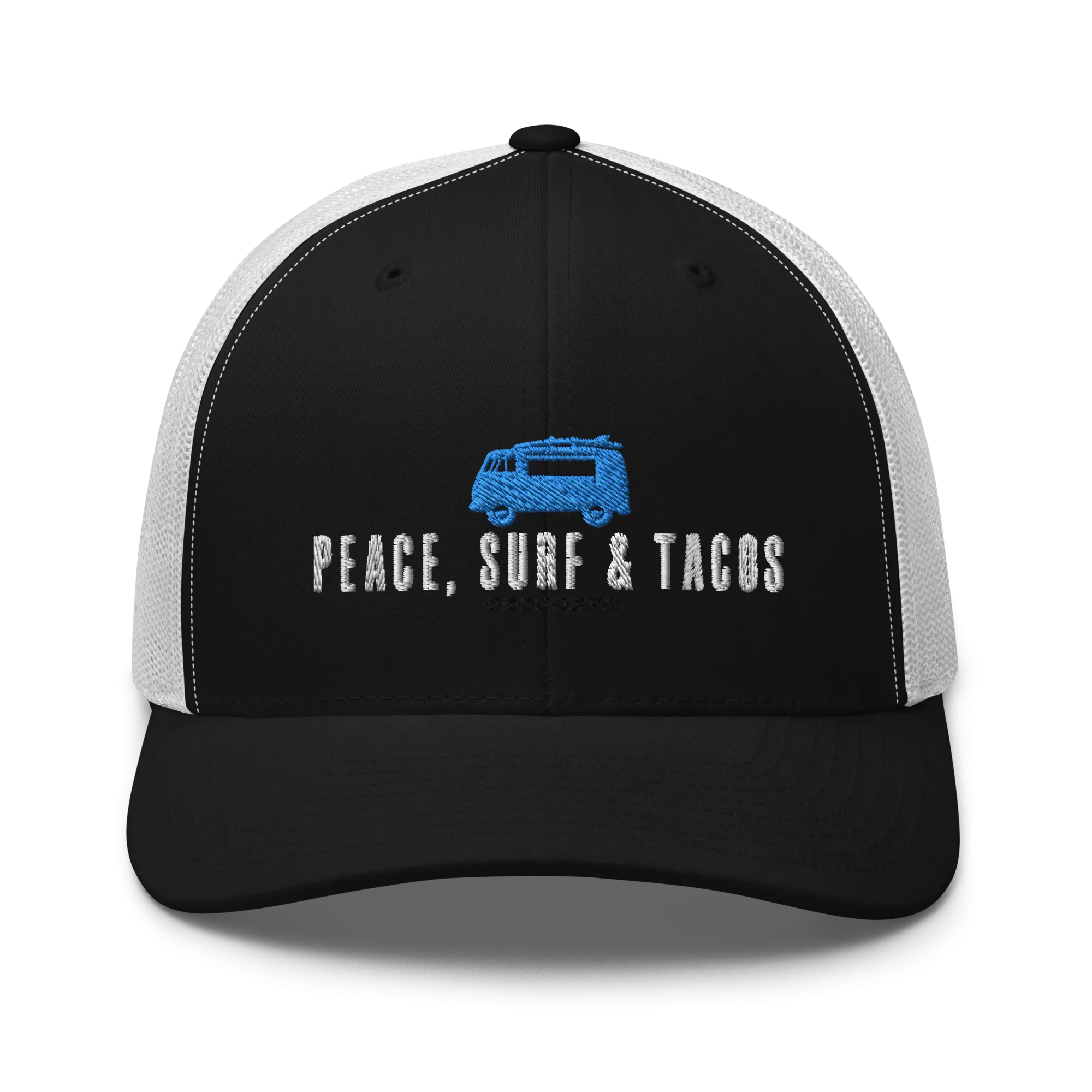 Peace Surf & Tacos Retro Trucker Hat